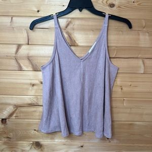 Mustard seed small rubbed Maeve purple tank